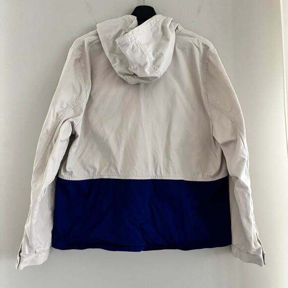 J.Crew Nautical Sailing Jacket Women's XL Colorblock Hooded 100% Cotton - Picture 4 of 8